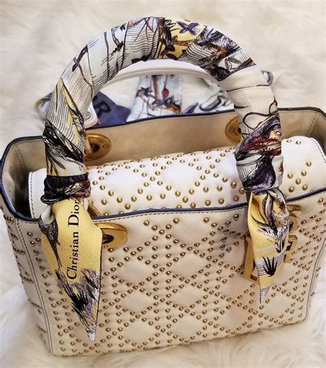 lady dior bag scarf